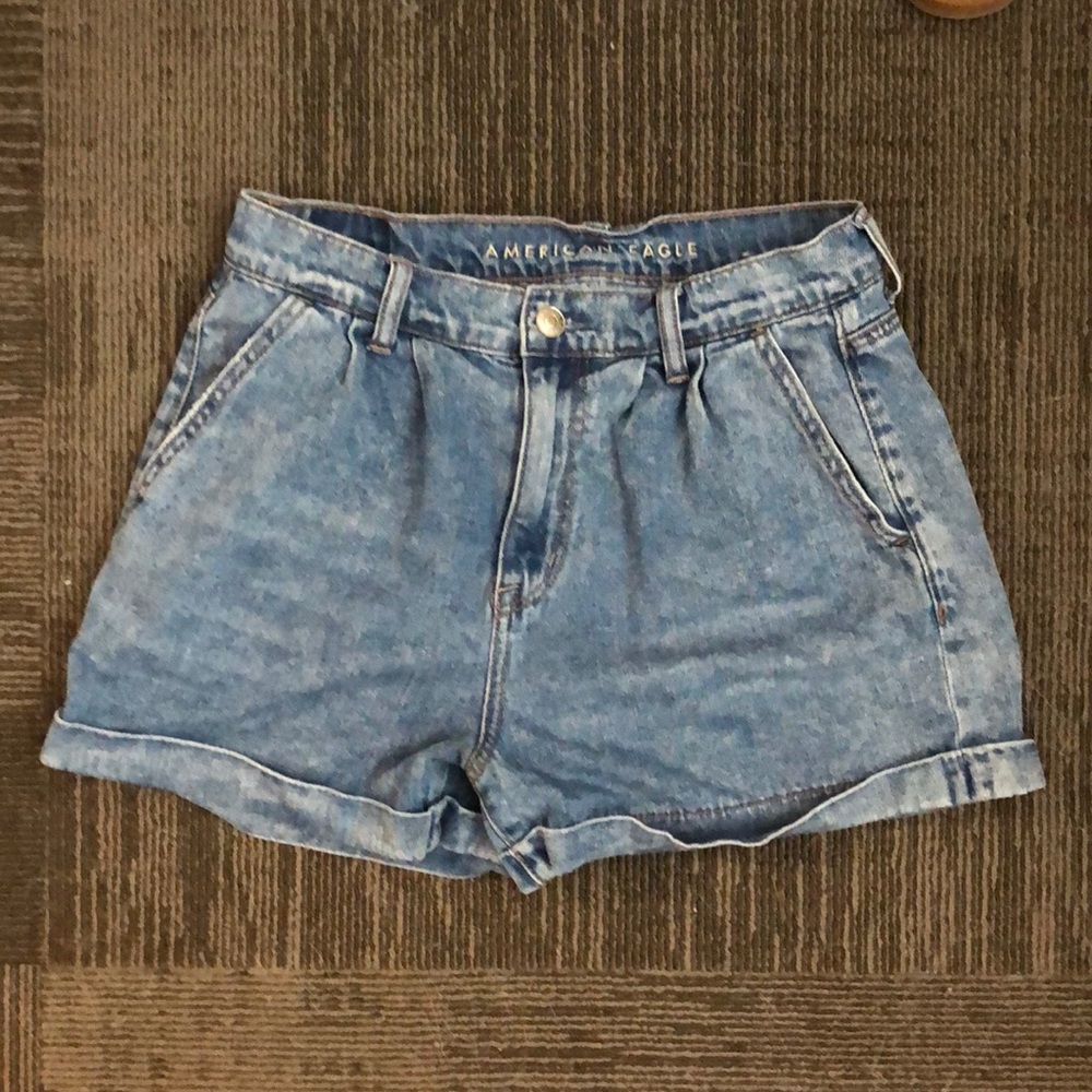 American Eagle Cuffed Jean Shorts
